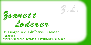 zsanett loderer business card